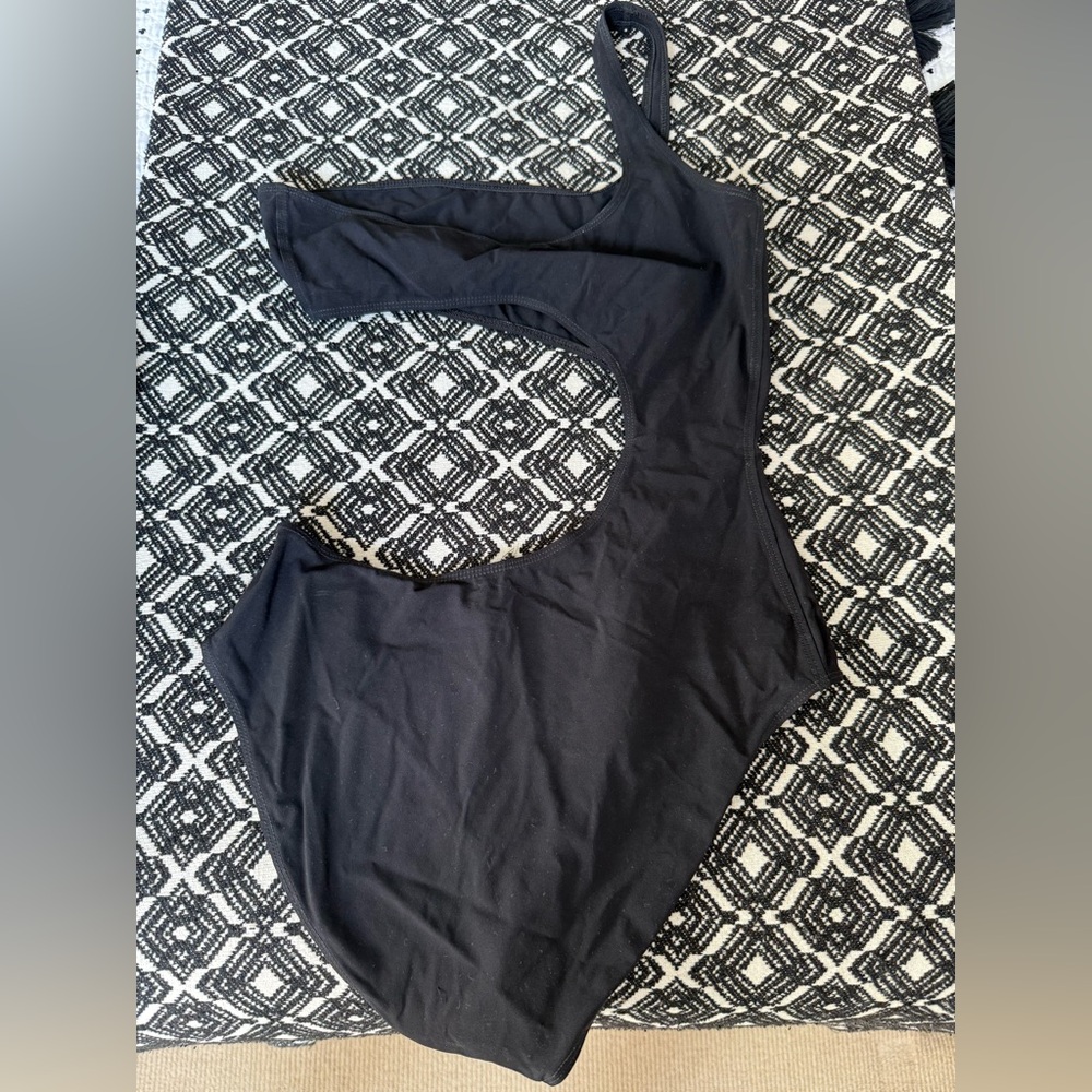 Isabel Marant Black asymmetrical swim suit